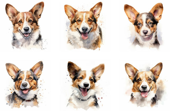 corgi cotton quilt blocks