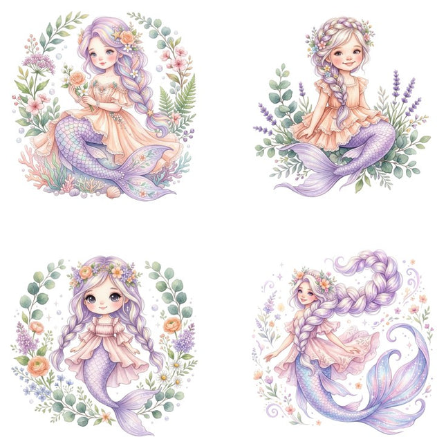mermaid quilt squares