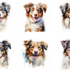 australian shepherd quilt squares 
