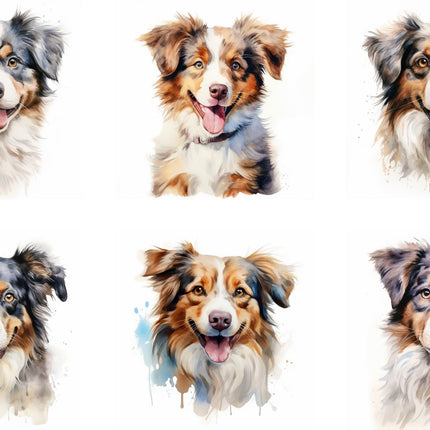 australian shepherd quilt squares 