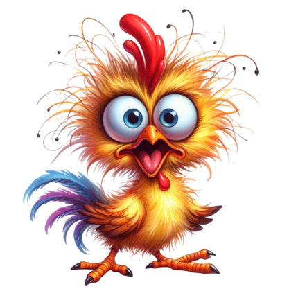 Humor Chicken 100% Cotton Fabric Panel Block M4180