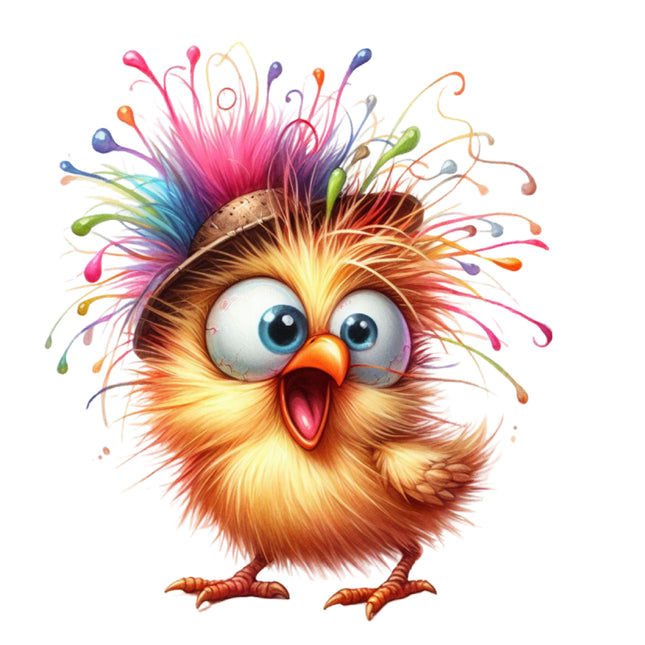 Humor Chicken 100% Cotton Fabric Panel Block M41800