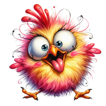 Humor Chicken 100% Cotton Fabric Panel Block M421